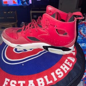 Nike Air Jordan Flight Club 91 BG Gym Red Black White